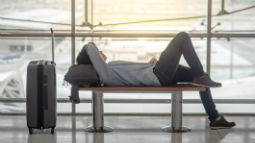 traveler at airport