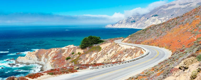 Allianz - road passing through Big Sur, California