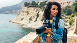 photographer on the coast