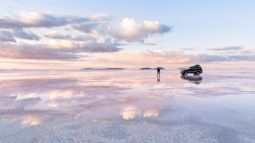 Salar de Uyuni salt flat in Bolivia