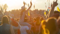 crowd of concertgoers